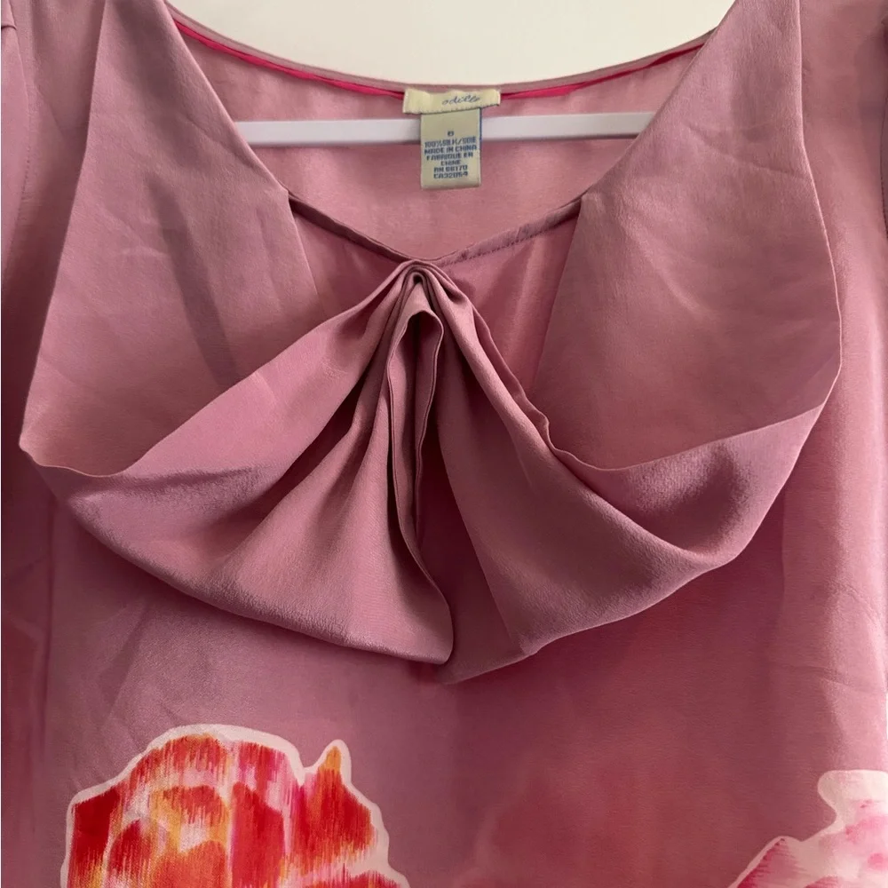 Odille Anthropologie 100% Silk Top - Picture 3 of 6